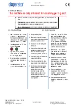 Preview for 16 page of disperator EXCELLENT 550A-GKF Series User Manual