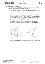 Preview for 22 page of disperator EXCELLENT 550A-GKF Series User Manual