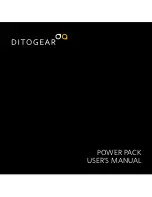 DitoGear Power Pack 7Ah User Manual preview