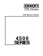 Dixon 1999 ZTR 4515B Operator'S Manual preview