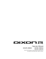 Preview for 1 page of Dixon 965882601 Operator'S Manual