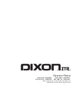 Preview for 1 page of Dixon 966038601 Operator'S Manual