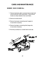 Preview for 45 page of Dixon KODIAK DIESEL ZTR Safety And Operating Manual