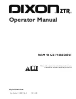 Preview for 1 page of Dixon RAM 48 CE Operator'S Manual