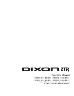 Preview for 1 page of Dixon SPEEDZTR 36/965882201 SPEEDZTR 44 / 965882301 SPEEDZTR 48 / 965882401 Operator'S Manual