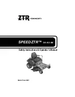 Preview for 1 page of Dixon SPEEDZTR 38 Safety Instructions & Operator'S Manual