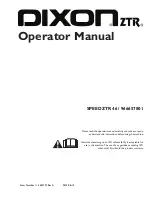 Preview for 1 page of Dixon SPEEDZTR 42SE Operator'S Manual