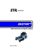 Preview for 1 page of Dixon ZEETER Safety & Operation Manual