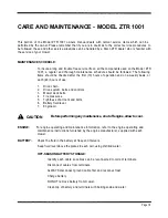 Preview for 22 page of Dixon ZTR 1001 Operator'S Manual