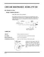 Preview for 25 page of Dixon ZTR 1001 Operator'S Manual