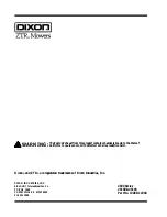 Preview for 40 page of Dixon ZTR 4500 Series Operator'S Manual