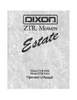 Preview for 1 page of Dixon ZTR 5020 Operator'S Manual