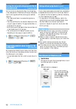 Preview for 54 page of Docomo FOMA D905I Manual