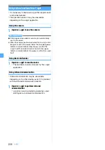 Preview for 228 page of Docomo FOMA D905I Manual