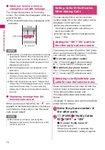 Preview for 72 page of Docomo N-05A User Manual