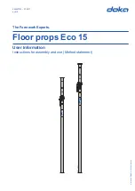 Preview for 1 page of Doka Eco 15 300 User Information