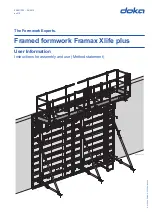 Preview for 1 page of Doka Framed formwork Framax Xlife plus User Information