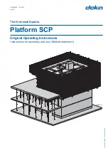 Preview for 1 page of Doka Platform SCP Original Operating Instructions / Instructions For Assembly And Use