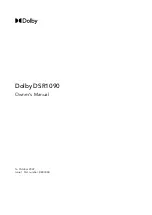 Dolby Laboratories DSR1090 Owner'S Manual preview