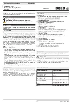 Preview for 20 page of DOLD SAFEMASTER C BH 5910 Operating Instructions Manual