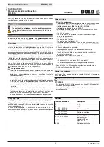 Preview for 39 page of DOLD SAFEMASTER C BH 5910 Operating Instructions Manual