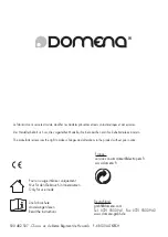 Preview for 24 page of DOMENA Initial 120 Instructions Manual