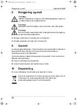 Preview for 60 page of Dometic GROUP TB-W203S-71 Operating Manual