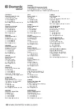 Preview for 224 page of Dometic GROUP WAECO 9102000024 Installation And Operating Manual