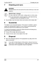 Preview for 21 page of Dometic GROUP WAECO CoolFun S28 DC Operating Manual