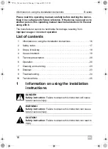 Preview for 16 page of Dometic GROUP Waeco TropiCool TC -21FL-AC Instruction Manual