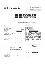 Dometic 915 series Installation Instructions Manual preview