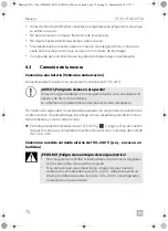 Preview for 72 page of Dometic 9600001404 Operating Manual