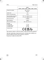 Preview for 321 page of Dometic 9600028822 Operating Manual