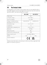 Preview for 22 page of Dometic 9600050033 Installation And Operating Manual