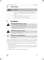 Preview for 43 page of Dometic 9600050033 Installation And Operating Manual