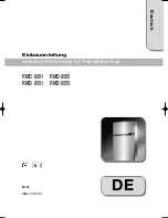 Preview for 27 page of Dometic ABSORPTION RMD 8501 Installation Manual