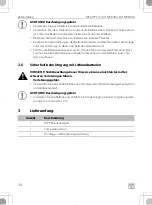 Preview for 34 page of Dometic Buttner MT MPP170 Installation And Operating Manual