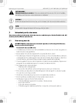 Preview for 72 page of Dometic Buttner MT MPP170 Installation And Operating Manual