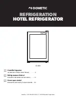 Preview for 1 page of Dometic CL 480LDC Installation And Operation Manual