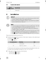 Preview for 11 page of Dometic coolmatic CD 20 Installation And Operating Manual