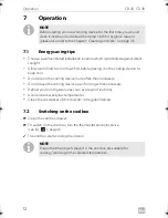 Preview for 12 page of Dometic coolmatic CD 20 Installation And Operating Manual