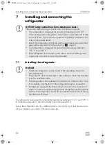 Preview for 14 page of Dometic CoolMatic CRD 50 Installation And Operating Manual