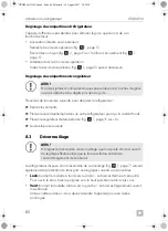 Preview for 60 page of Dometic CoolMatic CRD 50 Installation And Operating Manual