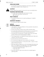 Preview for 12 page of Dometic CoolMatic CRX 50 Installation And Operating Manual