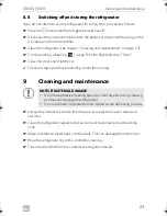 Preview for 23 page of Dometic CoolMatic CRX 50 Installation And Operating Manual