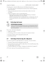 Preview for 22 page of Dometic COOLMATIC CRX PRO 0050T Installation And Operating Manual