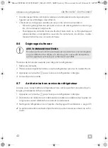 Preview for 42 page of Dometic COOLMATIC CRX PRO 0050T Installation And Operating Manual