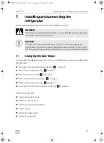 Preview for 17 page of Dometic COOLMATIC Series Installation And Operating Manual