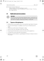 Preview for 42 page of Dometic COOLMATIC Series Installation And Operating Manual