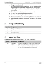 Preview for 14 page of Dometic CRX 1050 Installation And Operating Manual